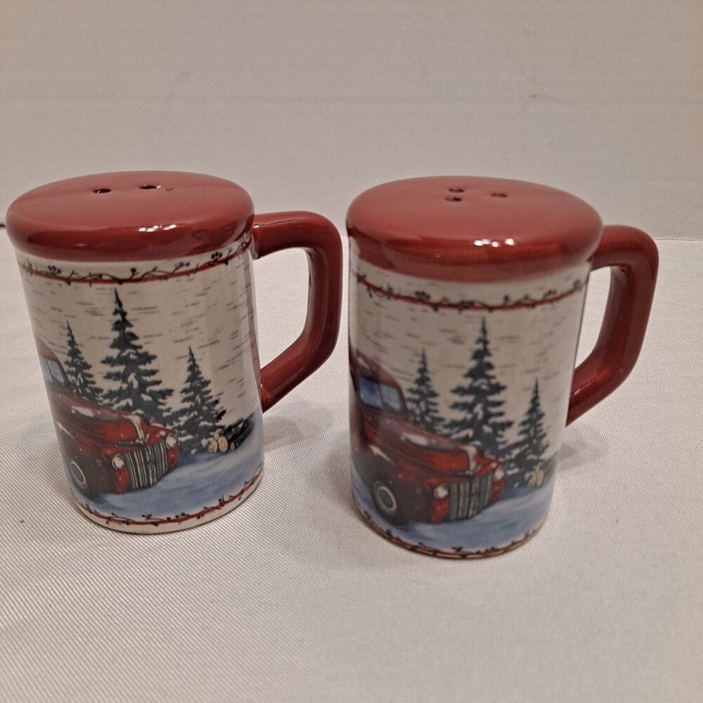 LTD Lakeside Collection Vintage Farmhouse Country Christmas Salt Pepper Shakers